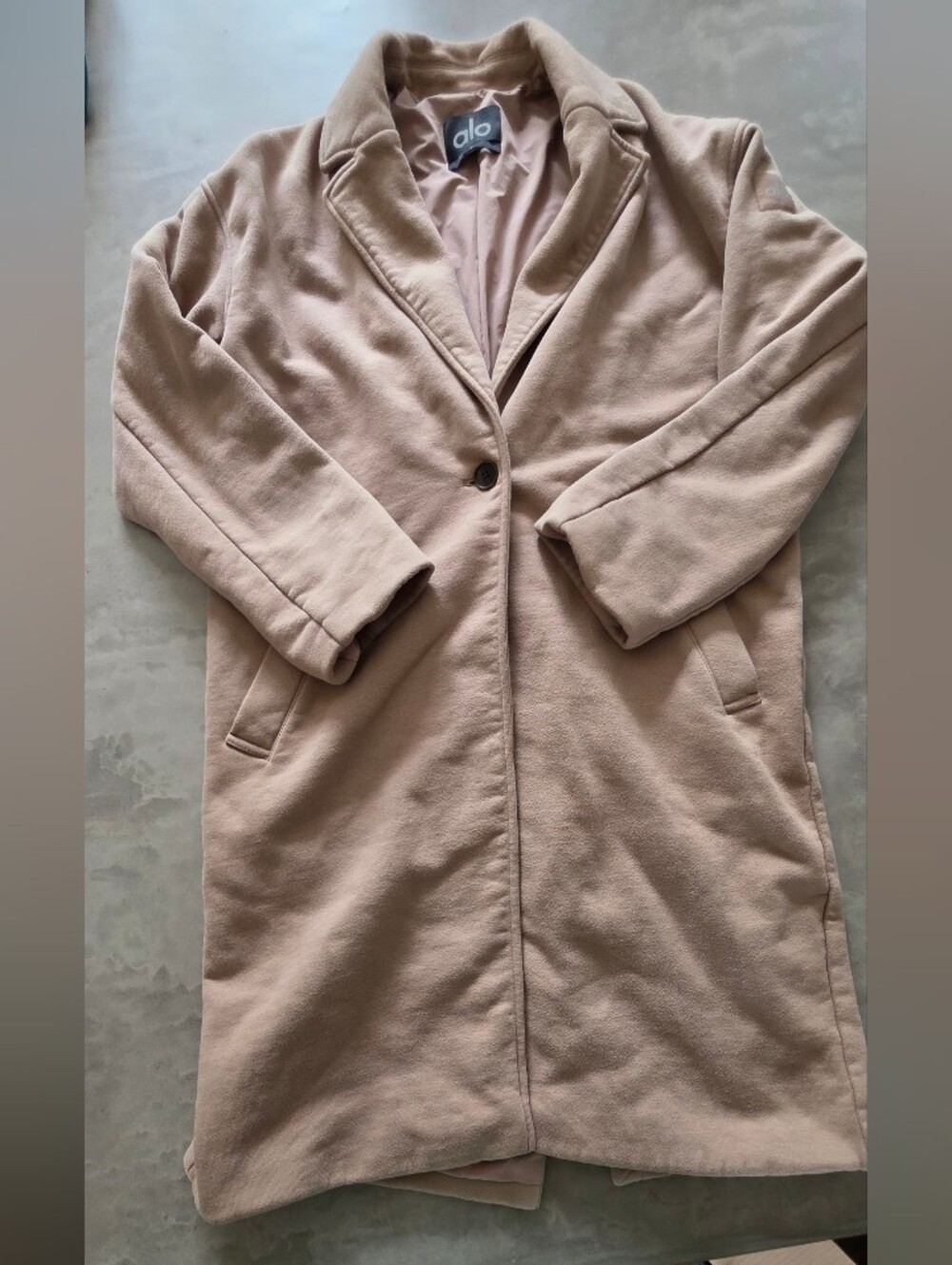Alo Yoga VIP Blazer Trench Coat Size S Deadstock Discontinued - Picture 4 of 12